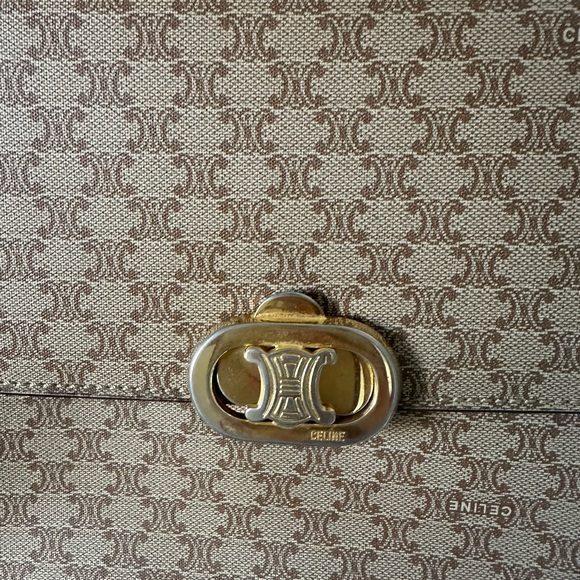 Celine Triomphe Canvas Crossbody Purse - Picture 7 of 9